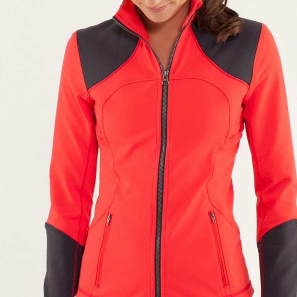 Women's Lululemon Orange and Dark Grey Jacket